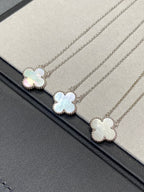 [Imperial] CLOVER MEDIUM SILVER WHITE MOP NECKLACE