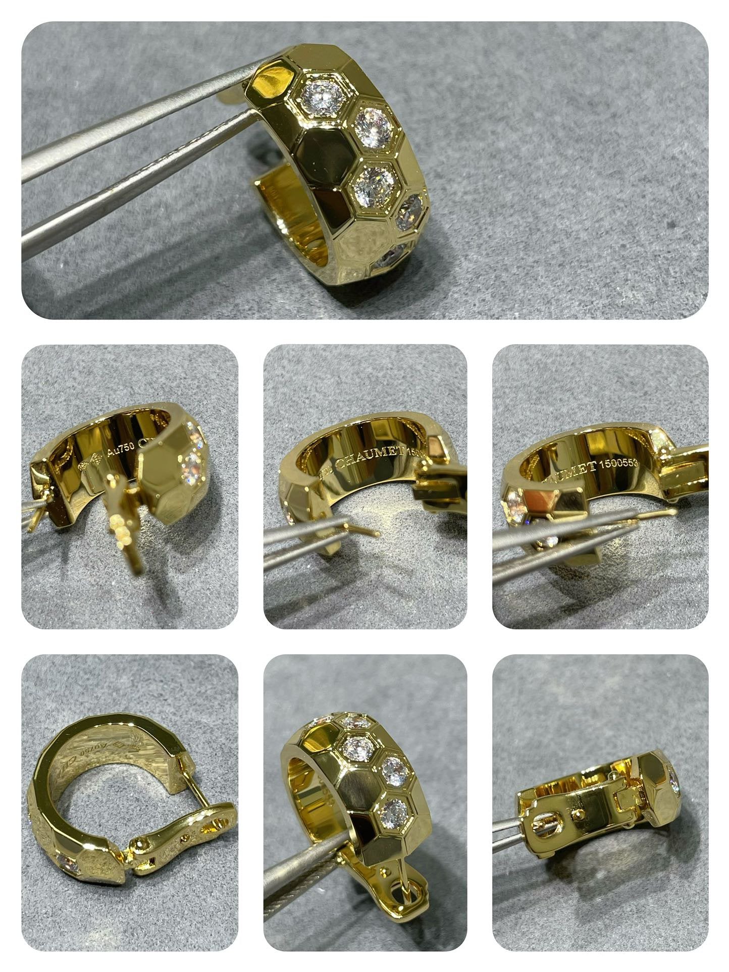 [Imperial] BEE LOVE DIAMOND HOOP EARRINGS