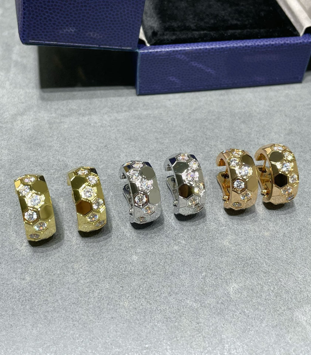 [Imperial] BEE LOVE DIAMOND HOOP EARRINGS
