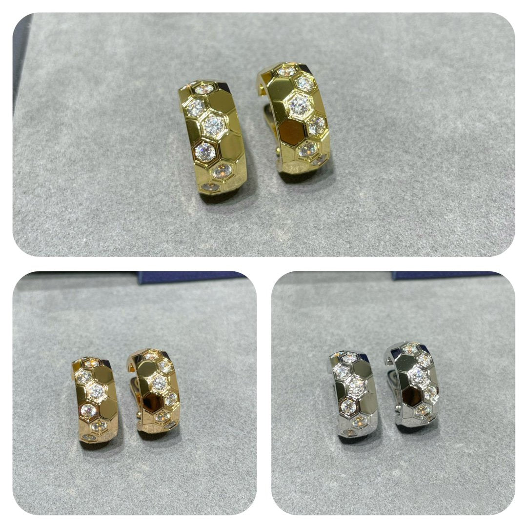 [Imperial] BEE LOVE DIAMOND HOOP EARRINGS
