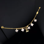[Imperial] LOGO 6 MOTIF STAR AND SUN GOLD BRACELET