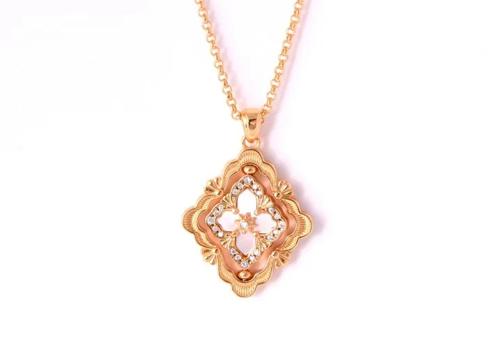 [Imperial] B.C.L ENAMEL ROTATING SINGLE-DIAMOND NECKLACE£¨Various colors£©
