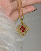 [Imperial] B.C.L ENAMEL ROTATING SINGLE-DIAMOND NECKLACE£¨Various colors£©