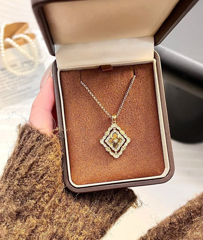 [Imperial] B.C.L ENAMEL ROTATING SINGLE-DIAMOND NECKLACE£¨Various colors£©