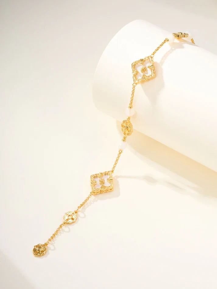 [Imperial]B.C.L ENAMELED Three-Flower Bracelet£¨Trumpet