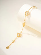 [Imperial]B.C.L ENAMELED Three-Flower Bracelet£¨Trumpet