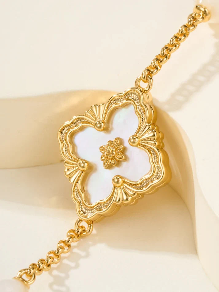 [Imperial]B.C.L ENAMELED Three-Flower Bracelet£¨Trumpet