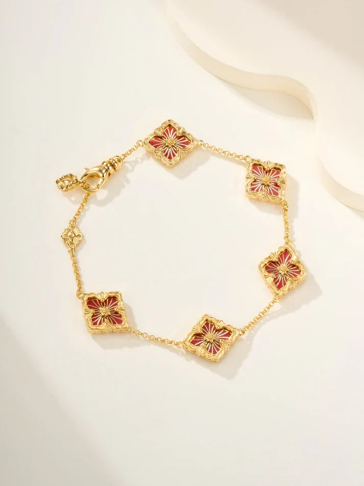 [Imperial]B.C.L ENAMELED Five-Flower Bracelet£¨Various Colors