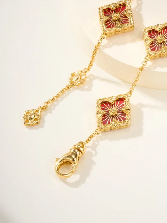 [Imperial]B.C.L ENAMELED Five-Flower Bracelet£¨Various Colors