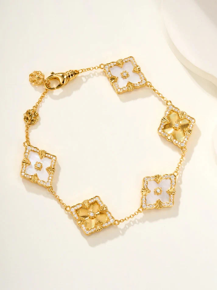 [Imperial]B.C.L ENAMELED Five-Flower Bracelet£¨Various Colors BIG SIZE