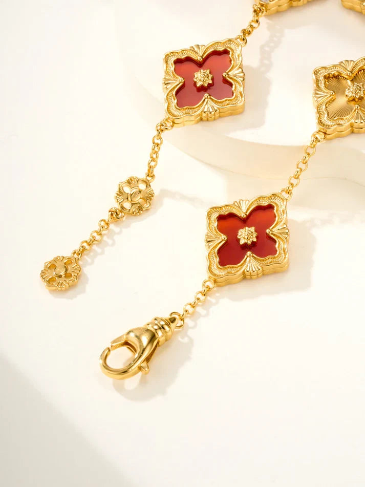 [Imperial]B.C.L ENAMELED Five-Flower Bracelet£¨Various Colors BIG SIZE
