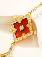 [Imperial]B.C.L ENAMELED Five-Flower Bracelet£¨Various Colors BIG SIZE