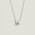 [Imperial] HM CLIC YELLOW ENAMEL GOLD NECKLACE