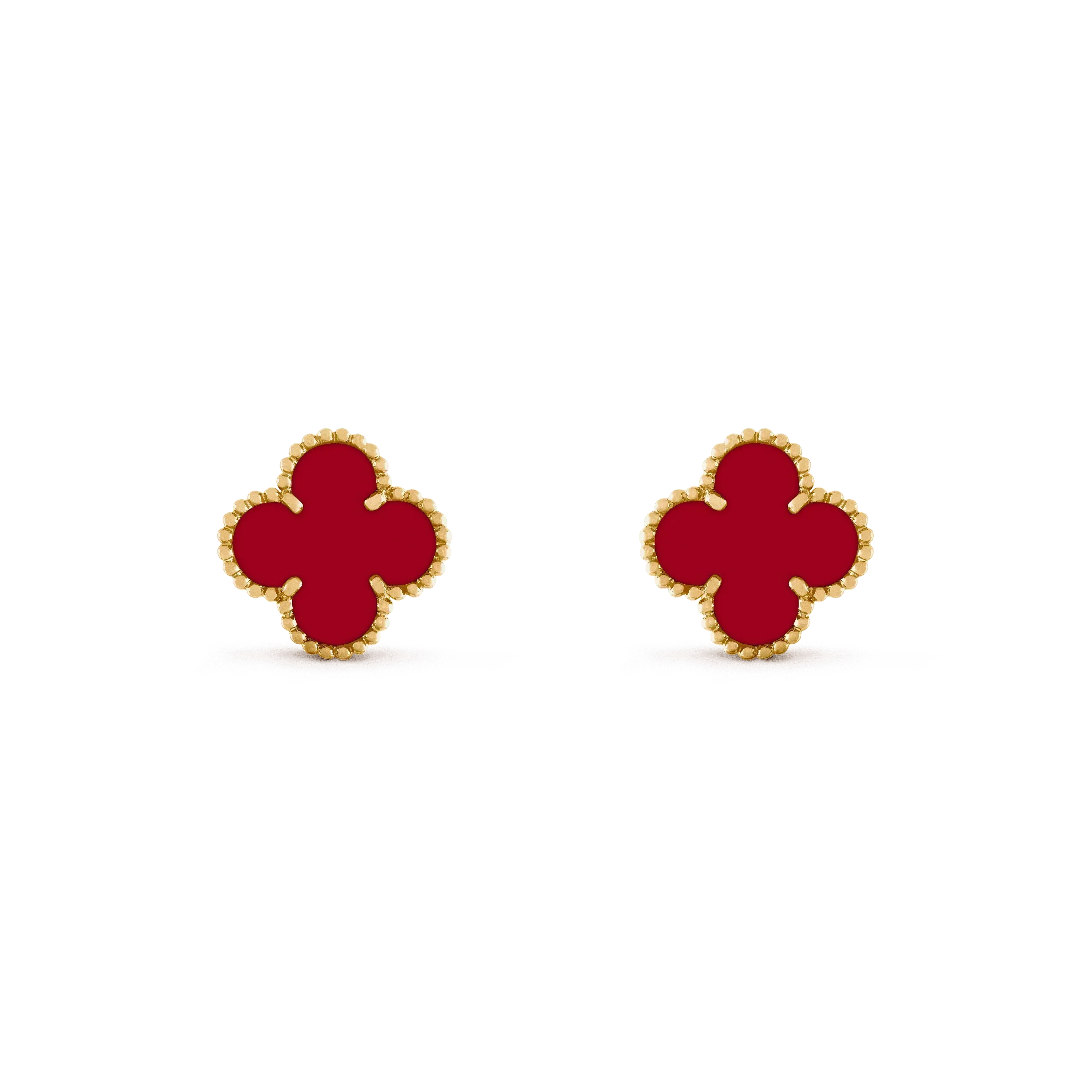 [Imperial] CLOVER MEDIUM 1 MOTIFS CARNELIAN  EARRINGS