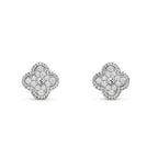 [Imperial] CLOVER MINI DIAMOND STUD EARRINGS