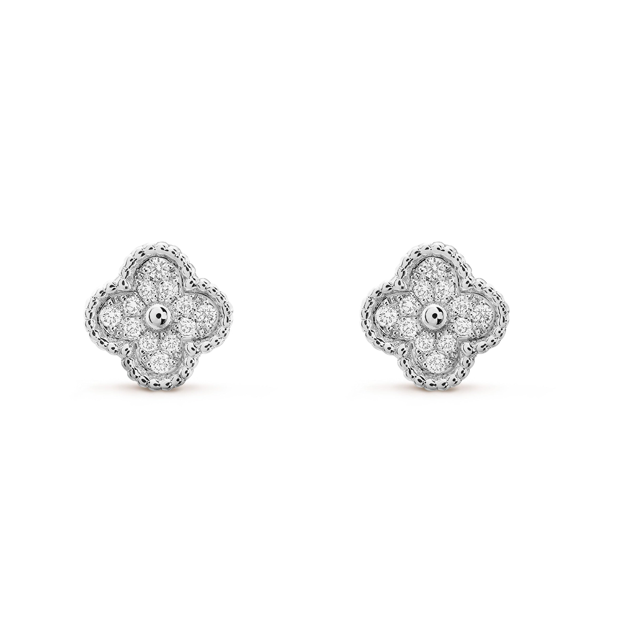 [Imperial] CLOVER MINI DIAMOND STUD EARRINGS