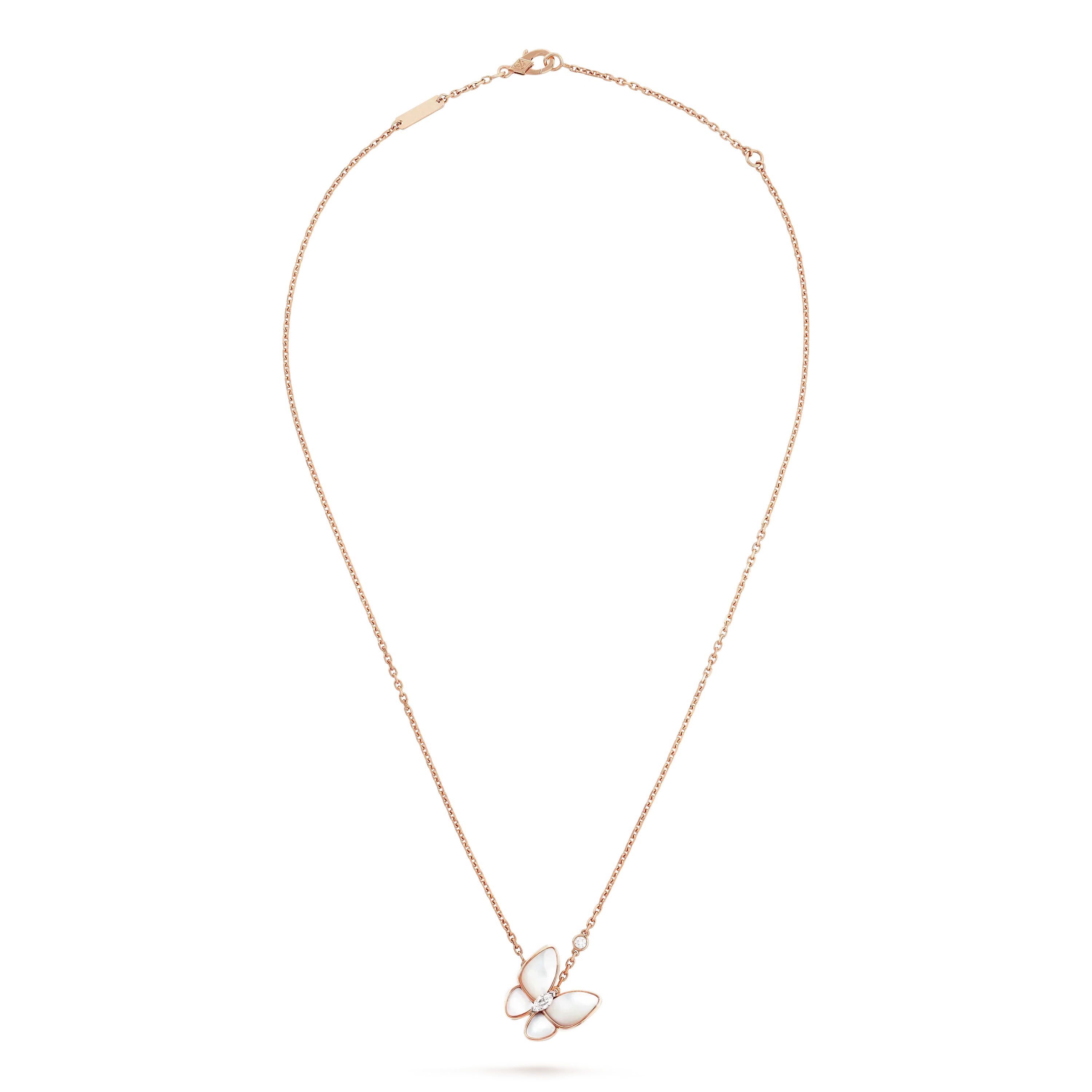 [Imperial] BUTTERFLY MOP DIAMOND NECKLACE