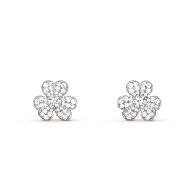[Imperial] CLOVER COMOS DIAMOND EARRINGS SILVER