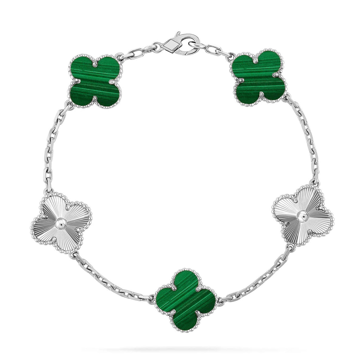 [Imperial]New  CLOVER 5 MOTIF MALACHITE BRACELET COLLECTION