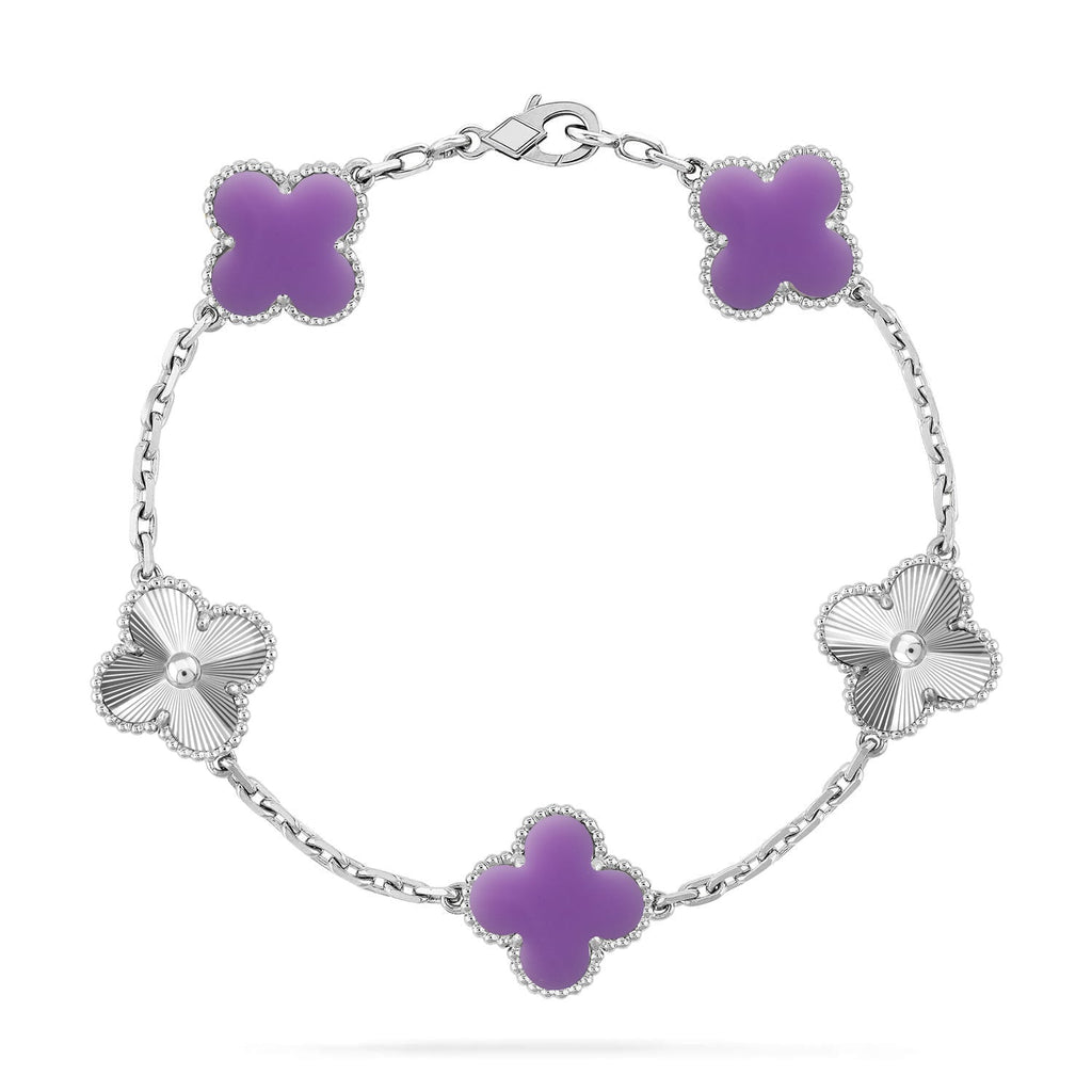 [Imperial]New CLOVER 5 MOTIF LIGHT PURPLE BRACELET COLLECTION