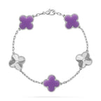 [Imperial]New CLOVER 5 MOTIF LIGHT PURPLE BRACELET COLLECTION