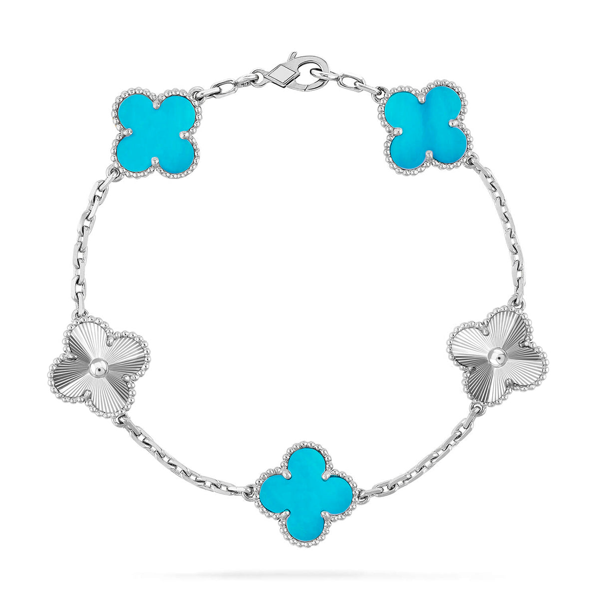 [Imperial]New  CLOVER 5 MOTIF TURQUOISE BRACELET COLLECTION