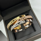 [Imperial] Move Noa Rose Gold Pavé Diamond Bangle Bracelet