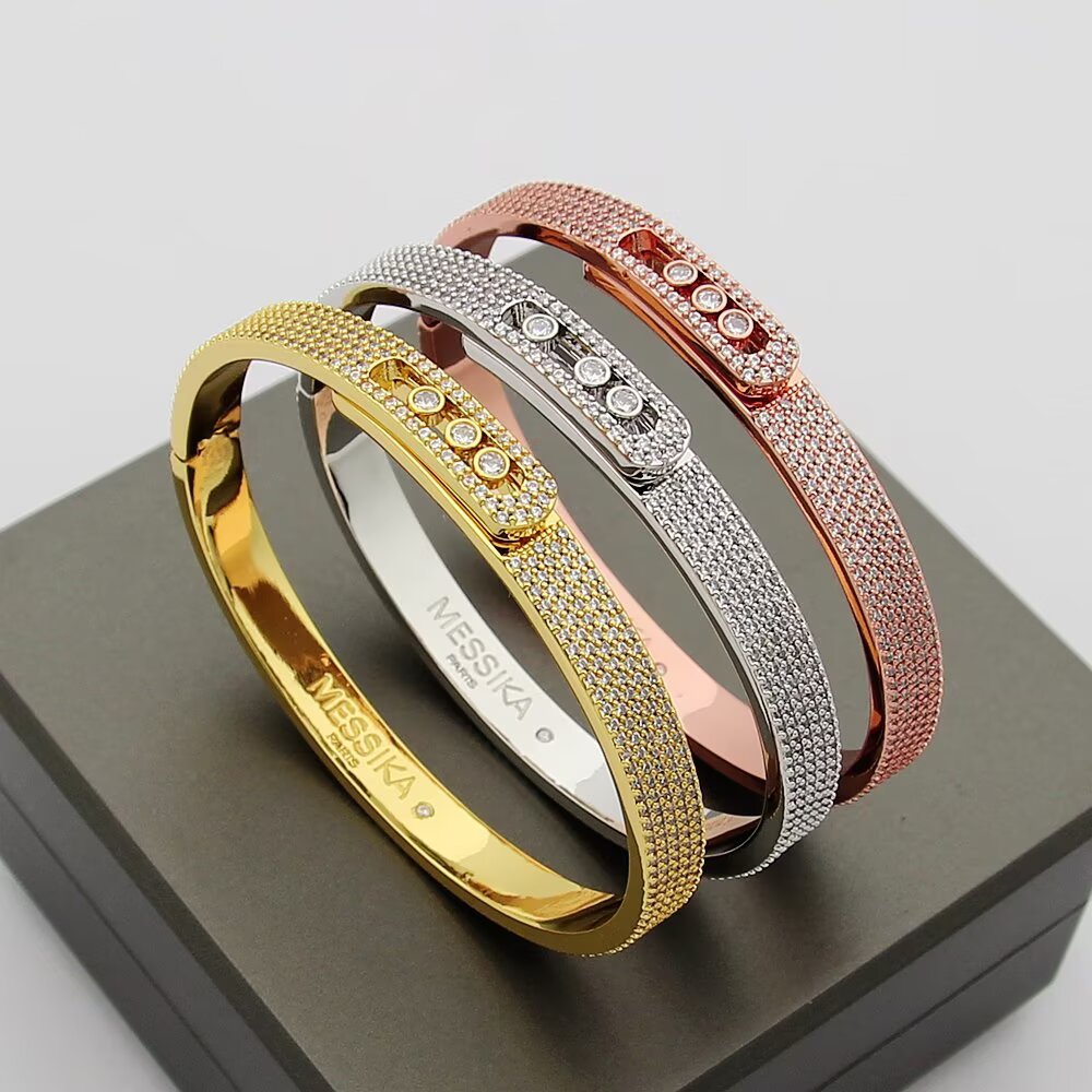 [Imperial] Move Noa Full Pavé Diamond Bangle Bracelet