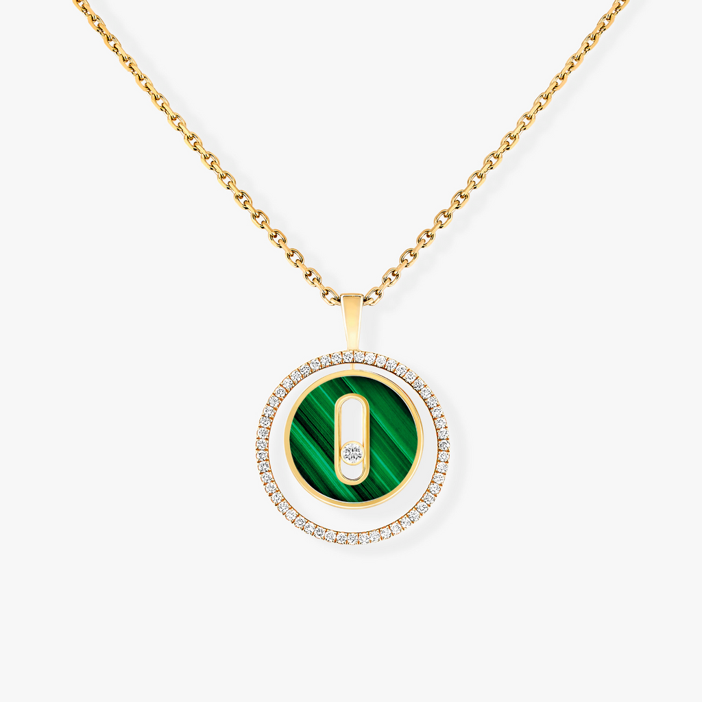 [Imperial]  MOVE 1 DIAMOND MALACHITE GOLD DIAMOND NECKLACE