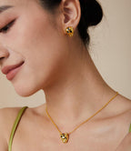 [Imperial] CHRRTAH-PRINT STUD EARRINGS, THREE COLORS
