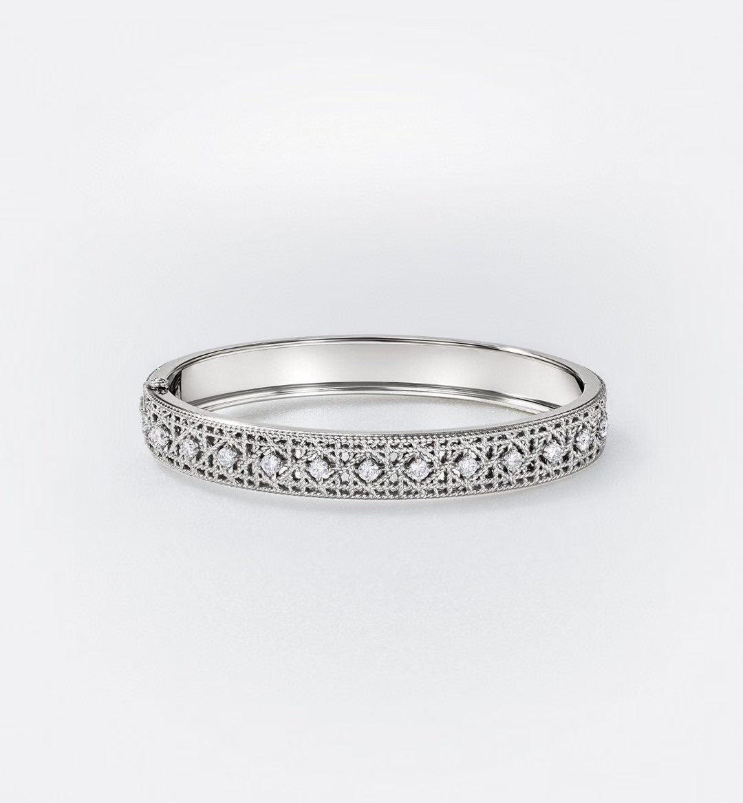 [Imperial] 2026 WOVEN-PATTERN BRACELET SET WITH FULL DIAMOND INLAY THREE-COLORS