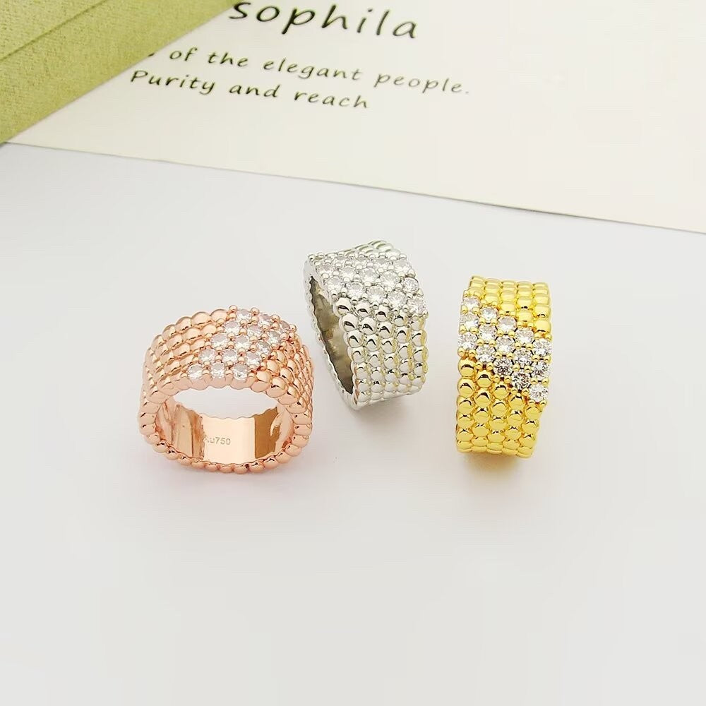 [Imperial]  PERLEE DIAMOND RING ,5-ROW DIAMOND-SET DESIGN