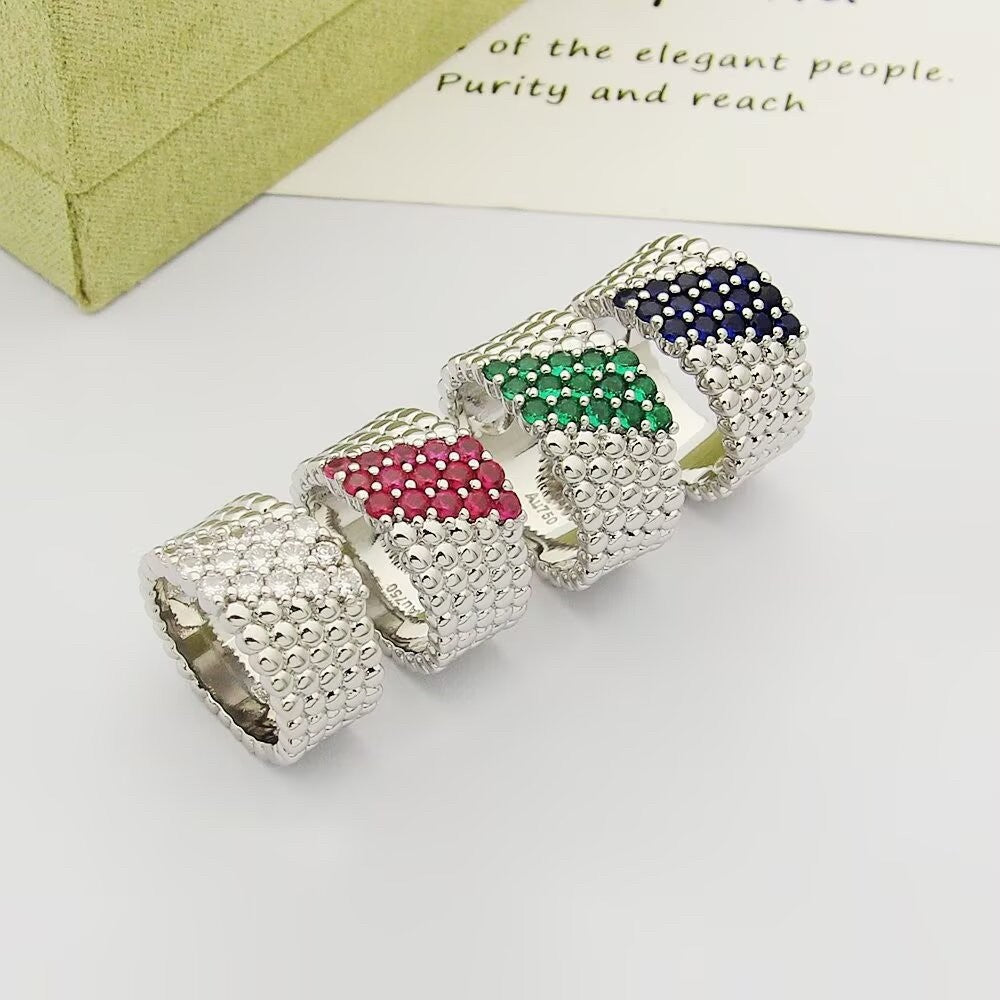 [Imperial]  PERLEE DIAMOND RING ,5-ROW DIAMOND-SET DESIGN