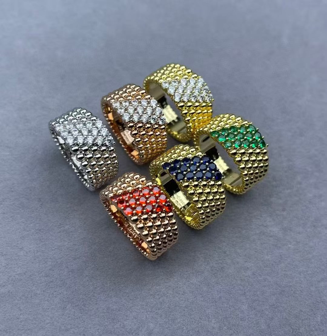 [Imperial]  PERLEE DIAMOND RING ,5-ROW DIAMOND-SET DESIGN