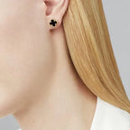 [Imperial] CLOVER MINI 9.5MM BLACK MOP EARRINGS