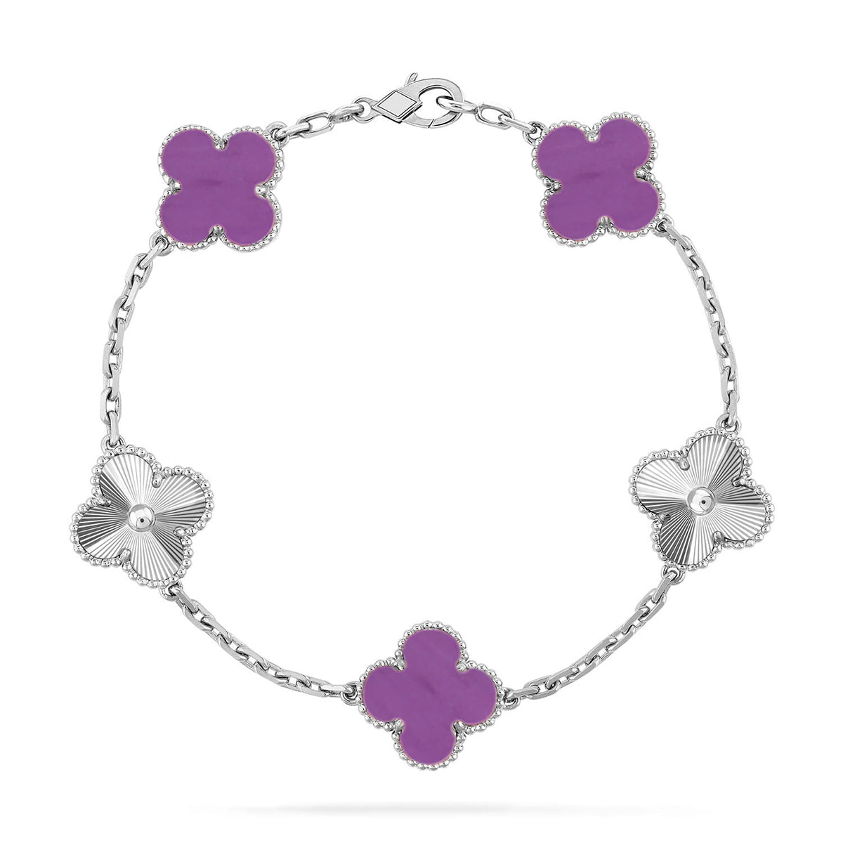 [Imperial]New  CLOVER 5 MOTIF VIOLET BRACELET COLLECTION