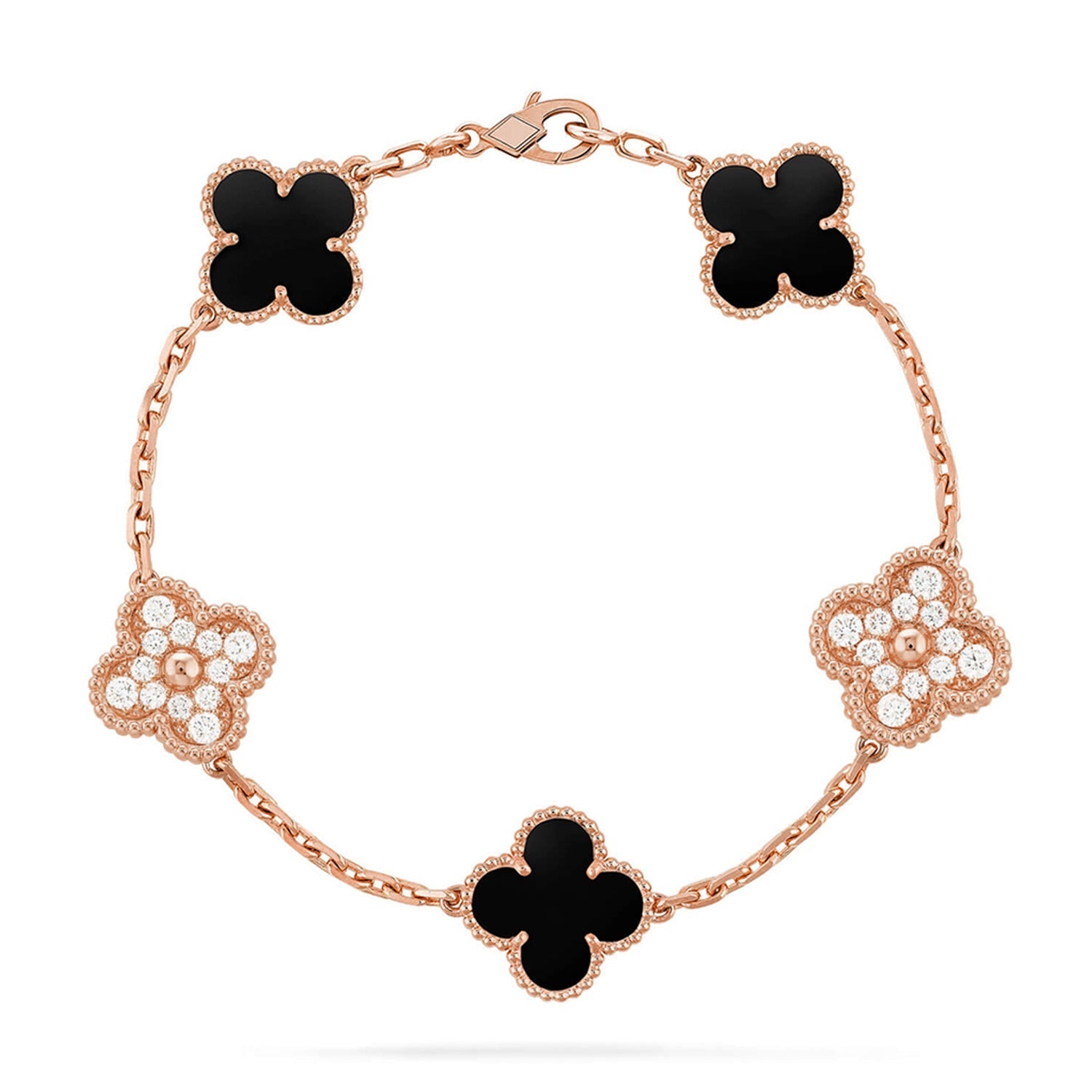 [Imperial]New CLOVER 5 MOTIF ONYXS BRACELET COLLECTION