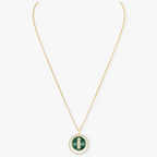 [Imperial]  MOVE 3 DIAMOND MALACHITE GOLD DIAMOND NECKLACE