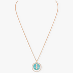 [Imperial]  MOVE 3 DIAMONDS TURQUOISE PINK GOLD DIAMOND NECKLACE