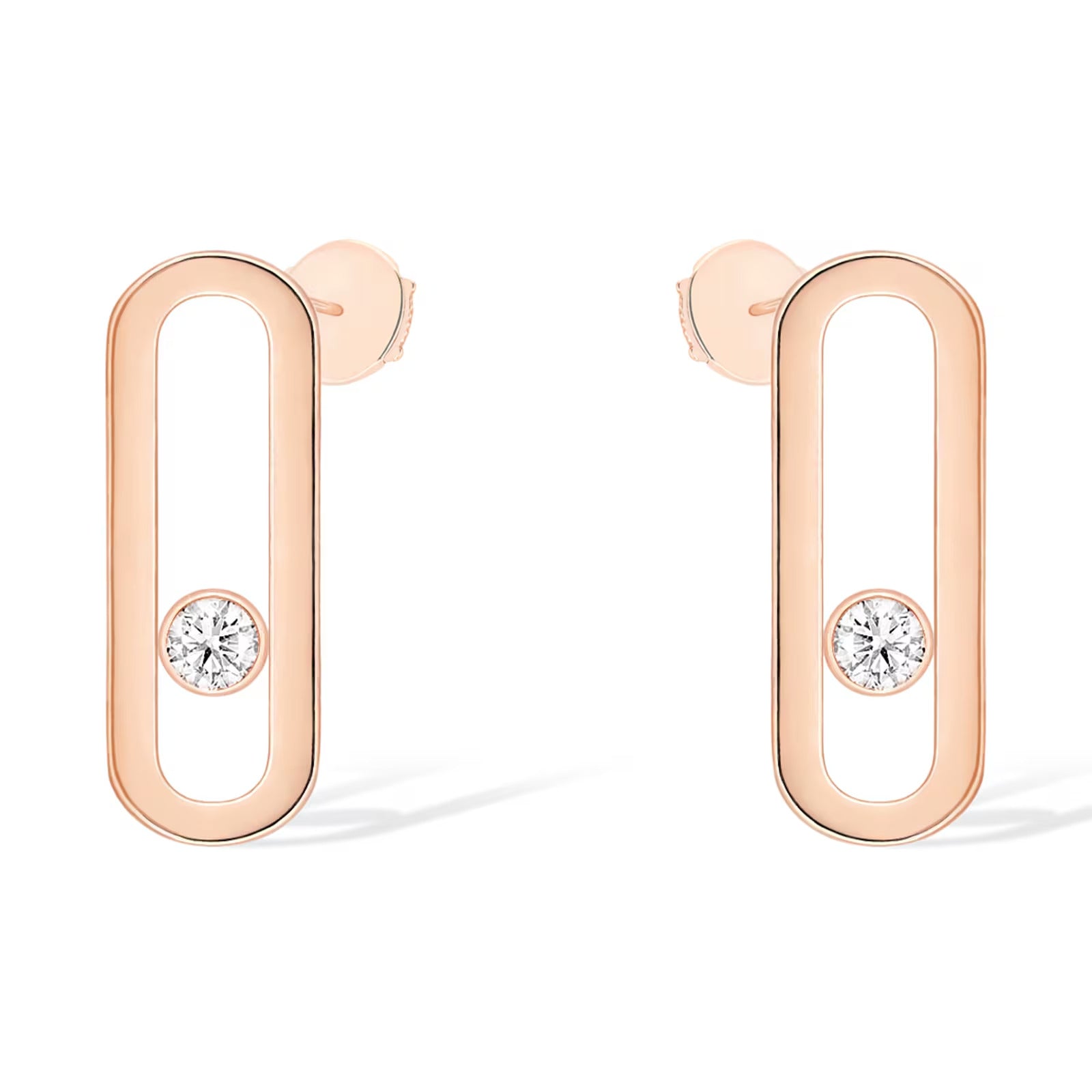 [Imperial] MOVE UNO SMALL 1 DIAMOND EARRINGS