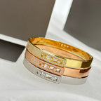[Imperial] Move Noa Rose Gold Pavé Diamond Bangle Bracelet