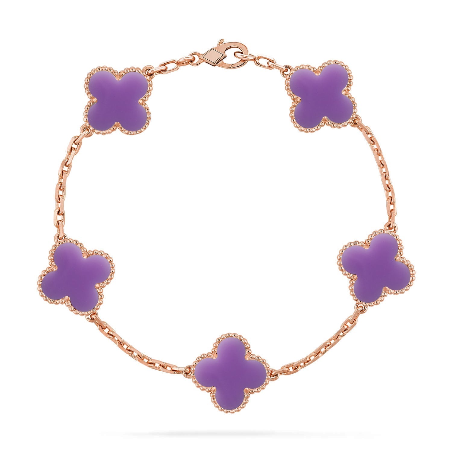 [Imperial]New CLOVER 5 MOTIF LIGHT PURPLE BRACELET COLLECTION