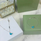 [Imperial] BUTTERFLY TURQUOISE BUTTERFLY BRACELET SILVER