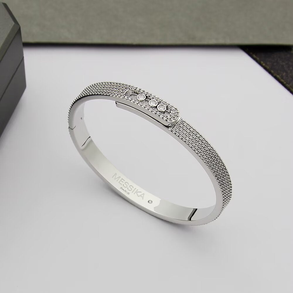 [Imperial] Move Noa Full Pavé Diamond Bangle Bracelet