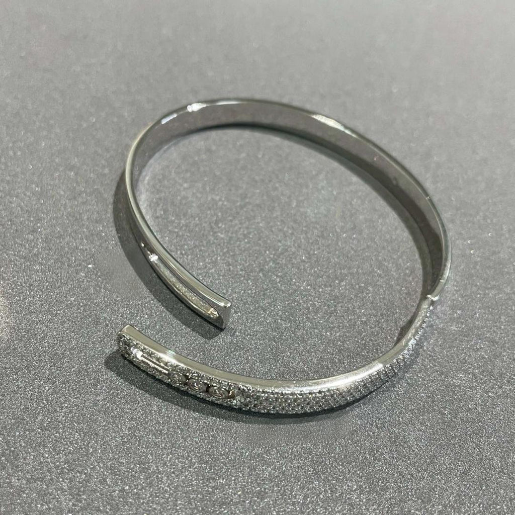[Imperial] Move Noa Rose Gold Pavé Diamond Bangle Bracelet