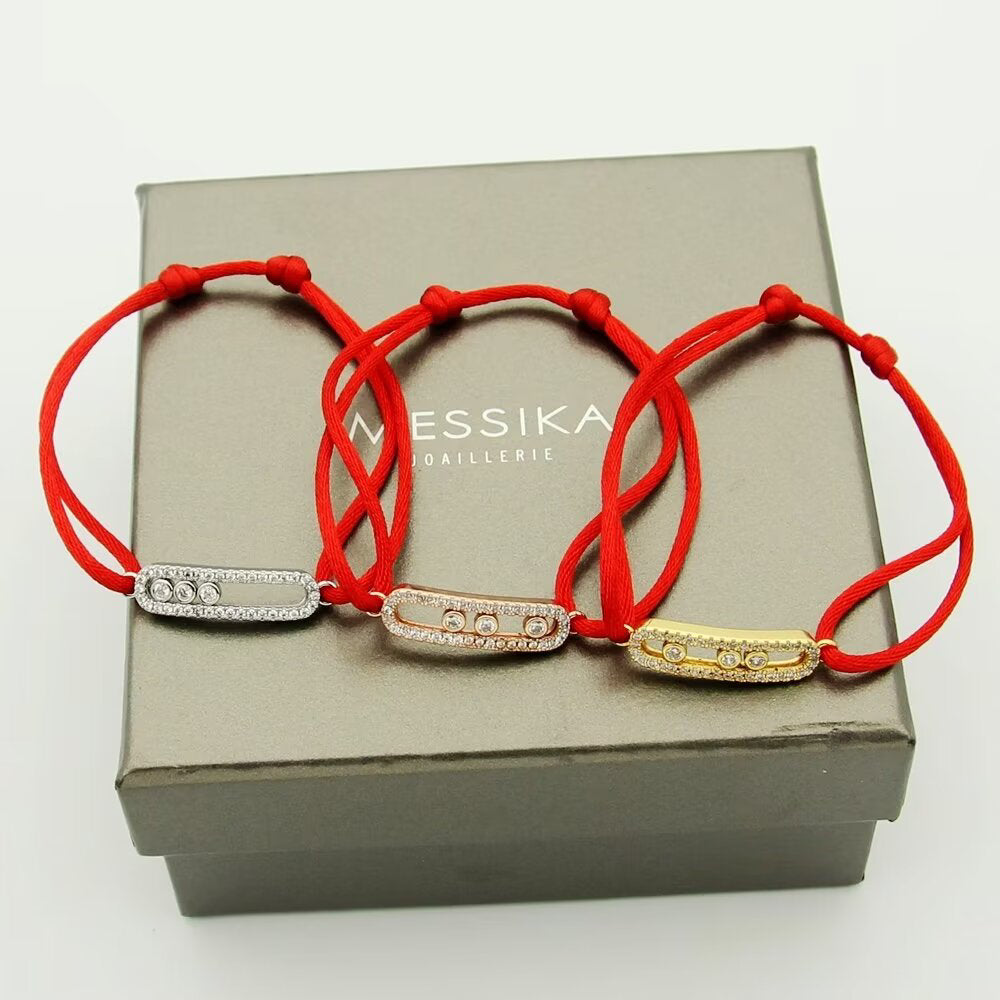 [Imperial] Messika Care(s) pink cord pavé bracelet