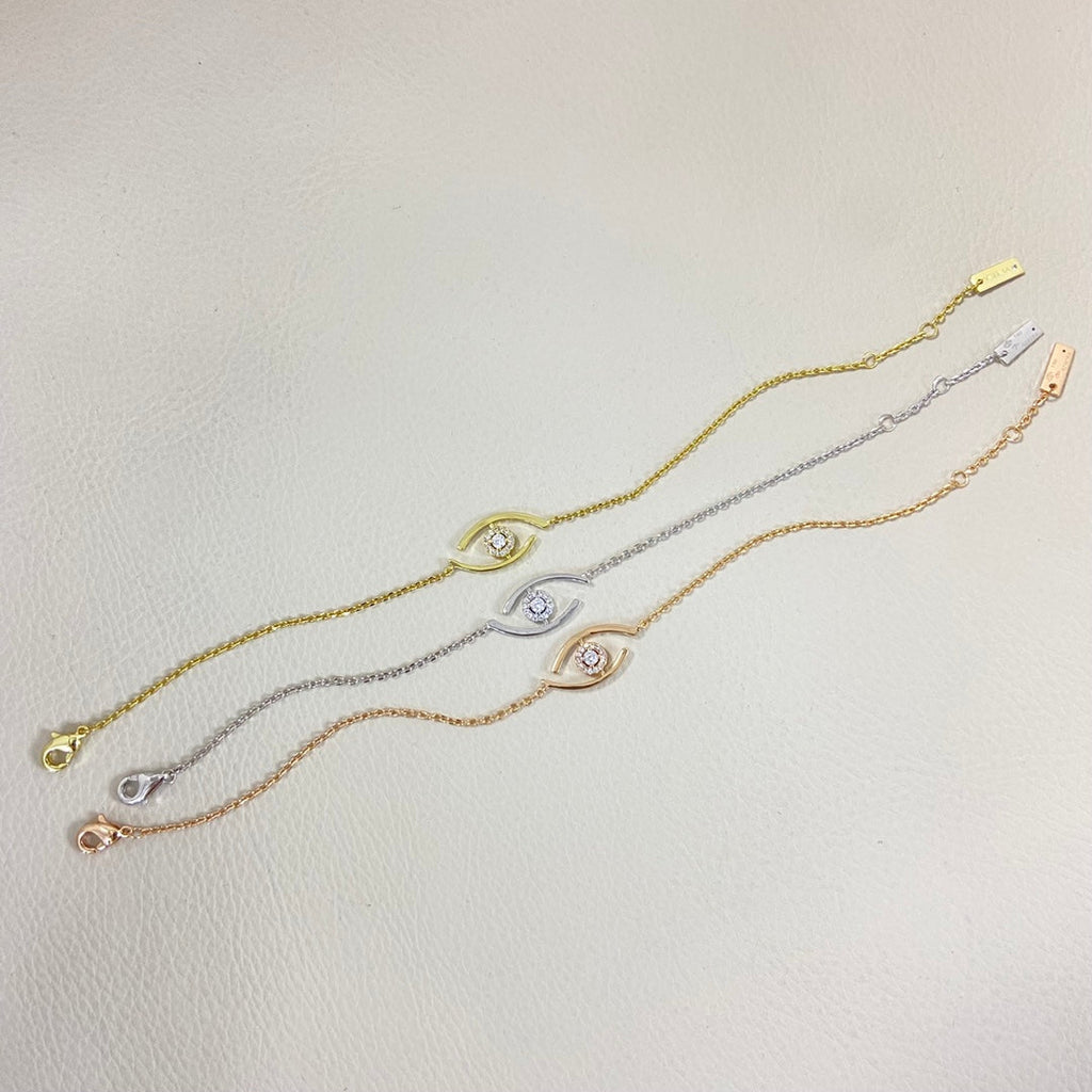 [Imperial] Lucky Eye Pave-Set Diamond Bracelet