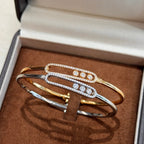 [Imperial] Move Pavé Diamond Bangle Bracelet M