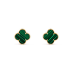 [Imperial] CLOVER MINI 9.5MM MALACHITE  EARRINGS