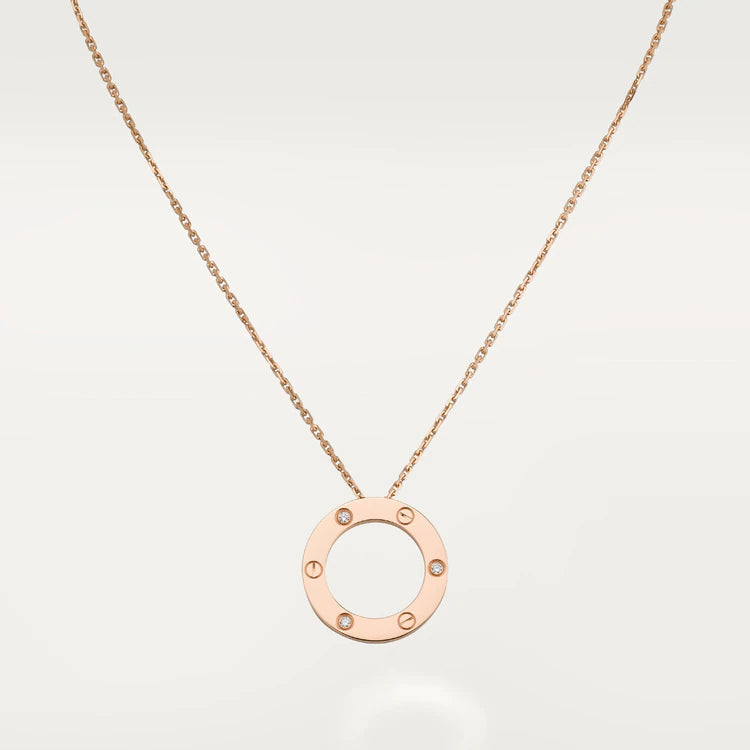 [Imperial] LOVE NECKLACE 16MM 3 DIAMONDS